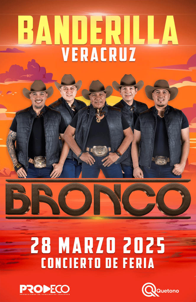 Cartel principal de Bronco en concierto